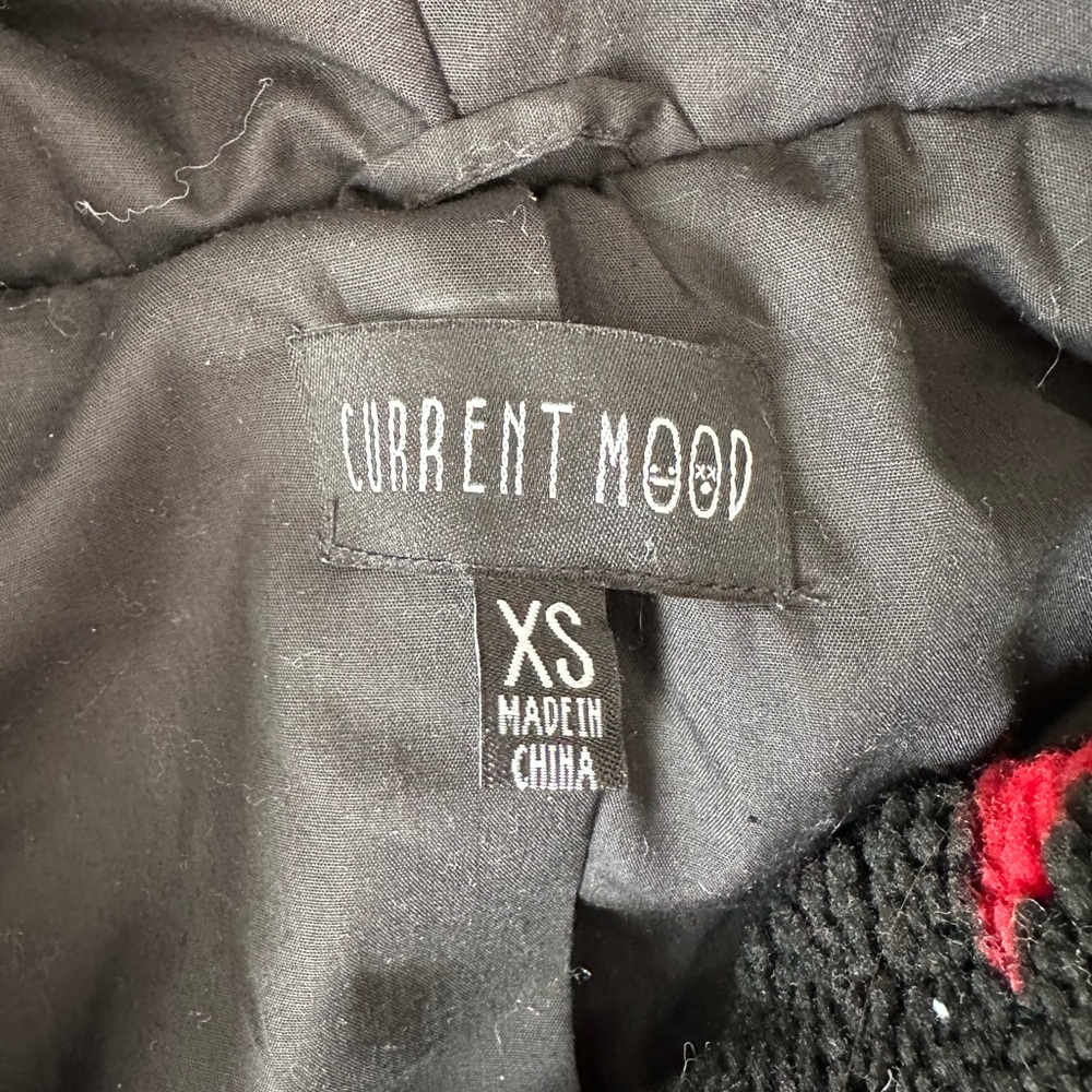 Dolls Kill Current Mood Star Pattern Jacket - Black and Red - Picture 3 of 3